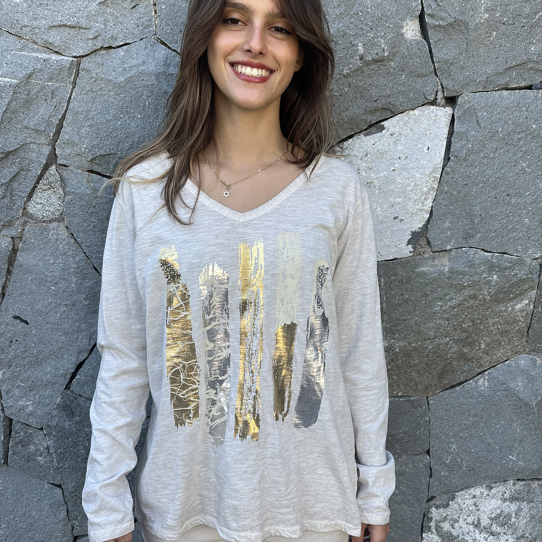 POLERA MANGA LARGA FOLIA  2