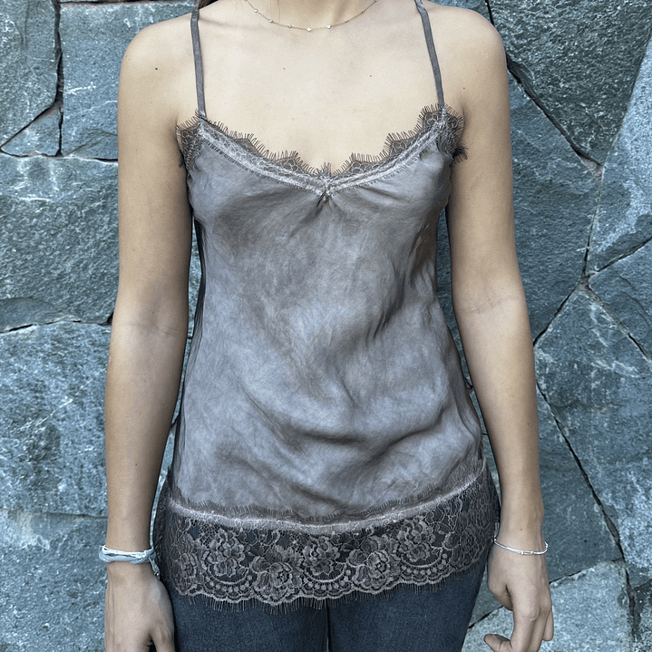 TOP SATINADO ENCAJE  2