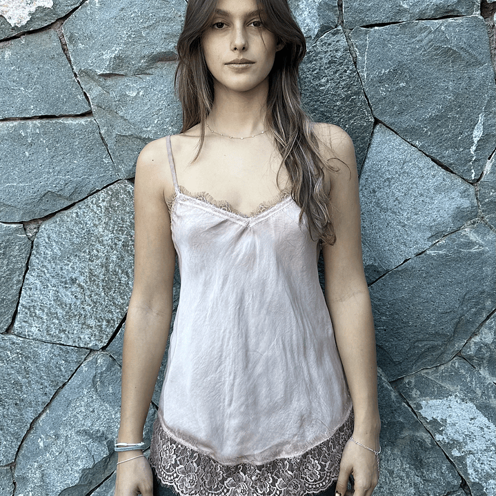 TOP SATINADO ENCAJE  4