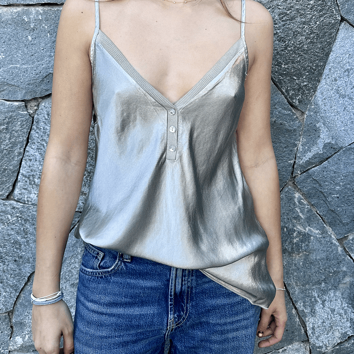 TOP SATINADO BOTONES  5