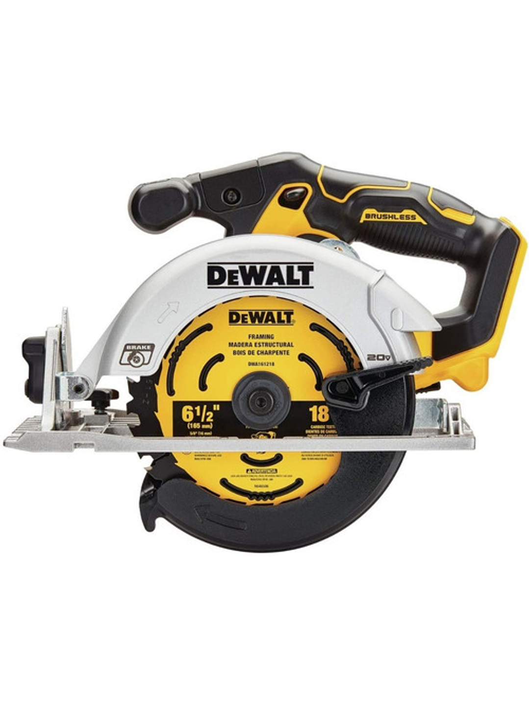 Sierra Circular Inalámbrica Dewalt 6 1/2  Dcs565 Brushless 1