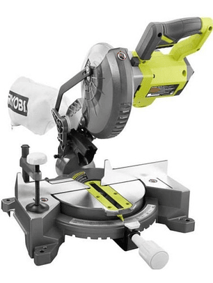 Pack Sierra Ingleteadora P553 Ryobi  + 2 Baterias 4.0 + Cargador