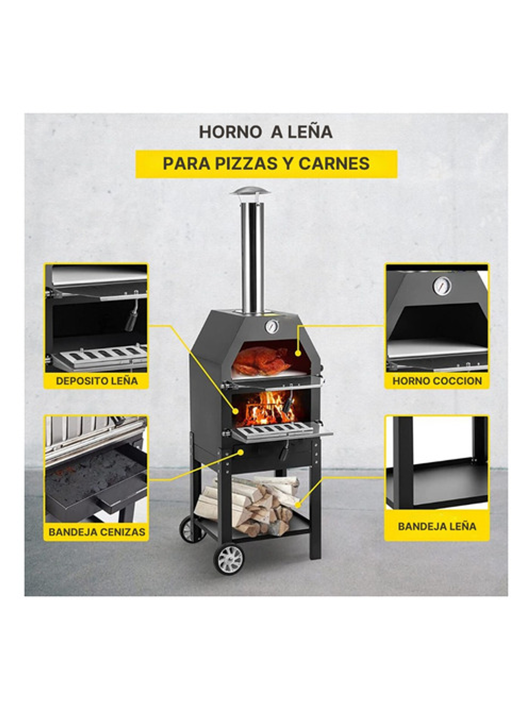Horno A Leña Para Pizzas 4