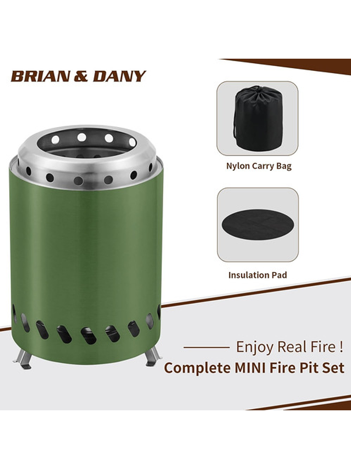 Brasero De Sobremesa Mínimo Humo 2