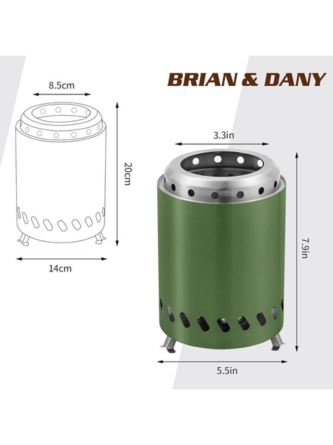 Brasero De Sobremesa Mínimo Humo 4