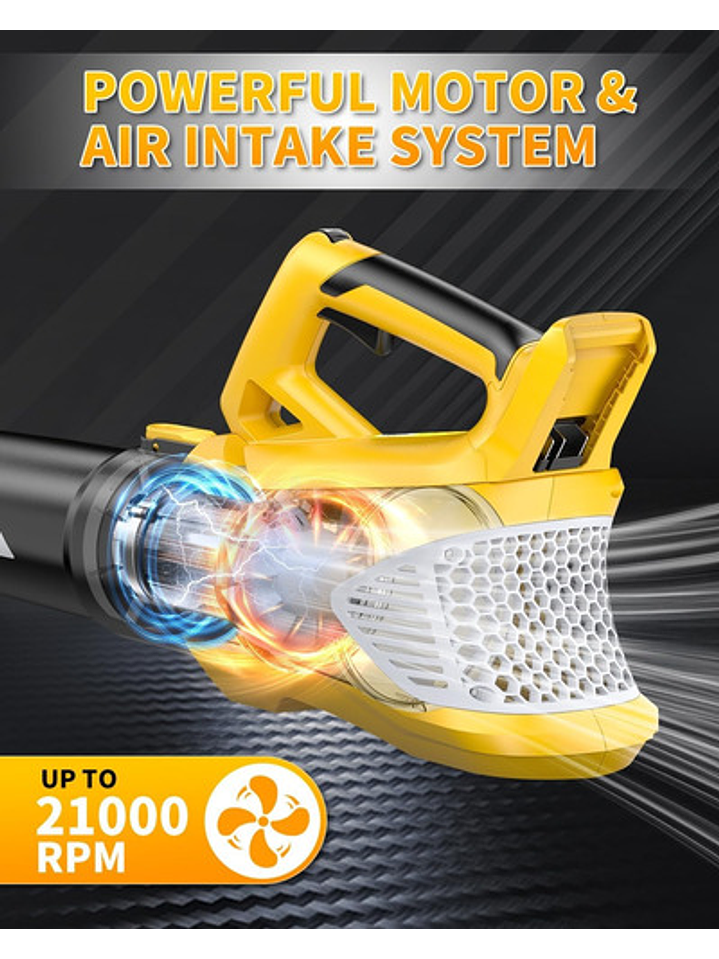 Sopladora Hojas Inalámbrica Compatible Con Bat Dewalt 20v 3