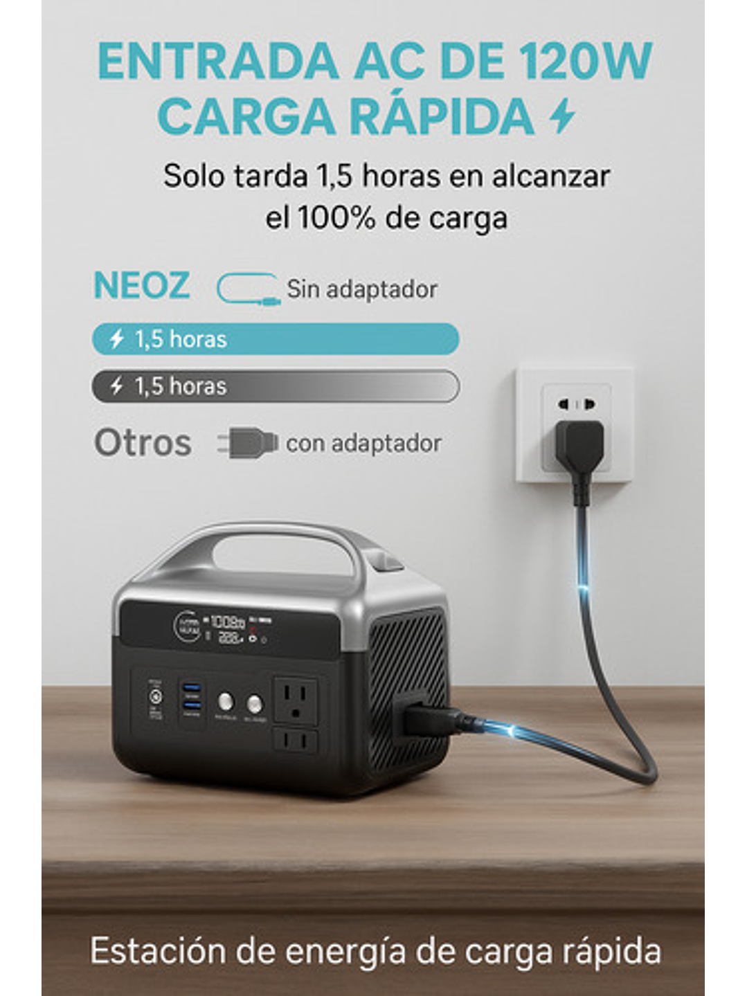 Estacion De Energia Portatil 300w  Daranener Neoz 4