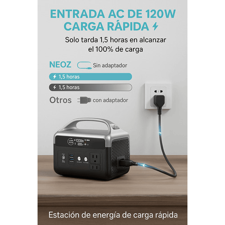 Estacion De Energia Portatil 300w  Daranener Neoz 4