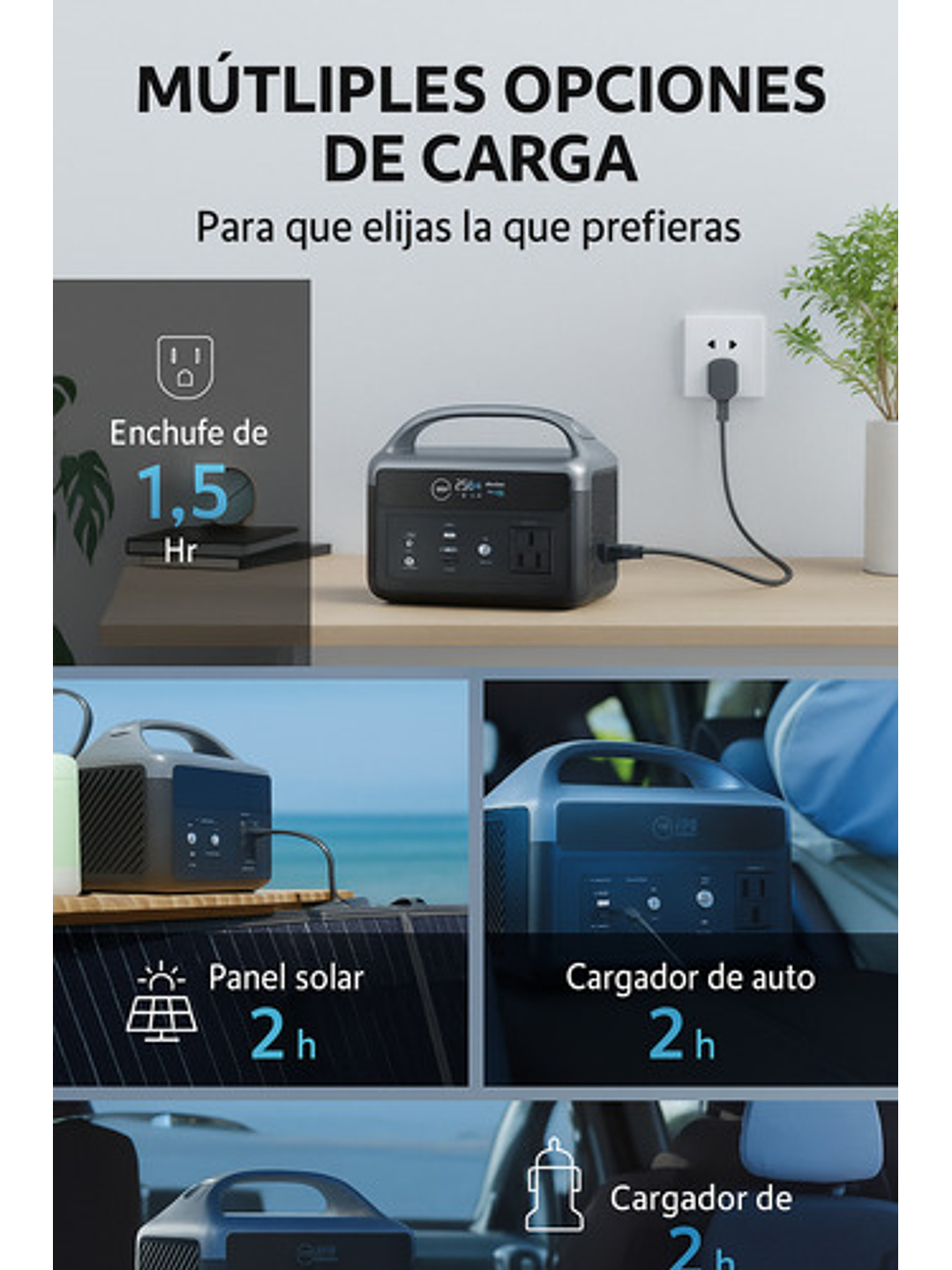 Estacion De Energia Portatil 300w  Daranener Neoz 6