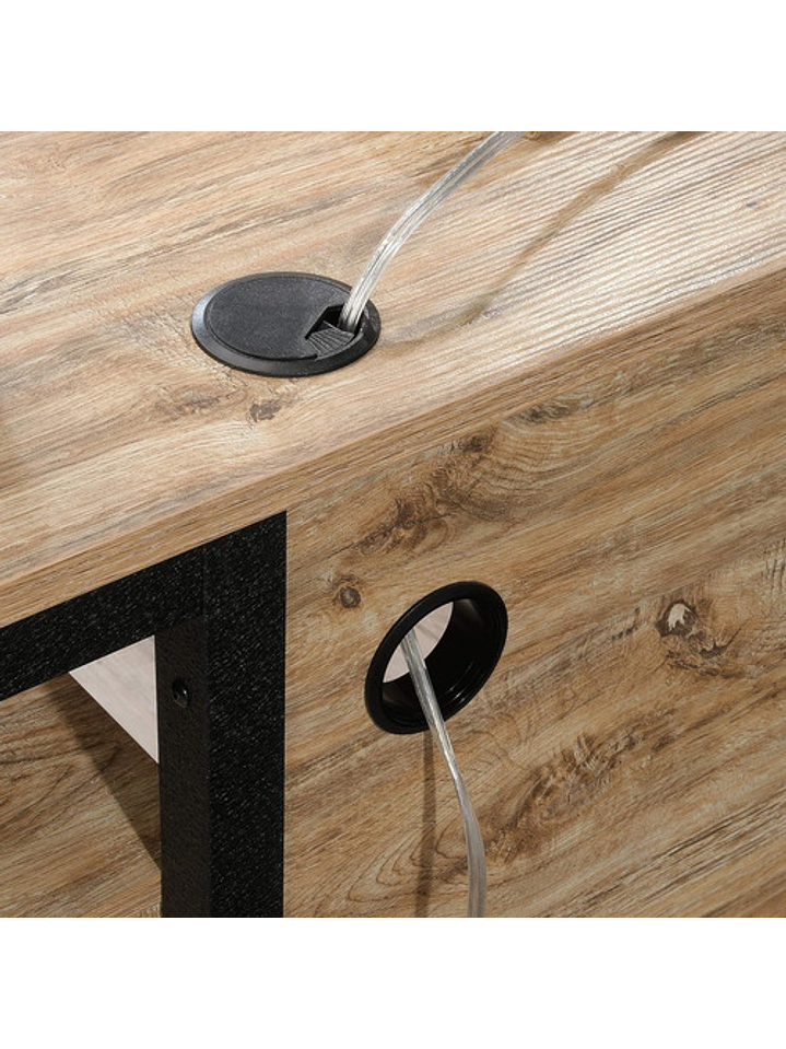 Escritorio Industrial Sauder L Esquinero  152cm 2 Cajones 4