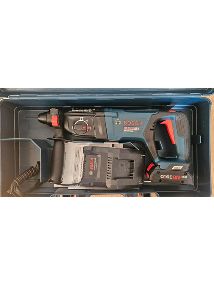 Pack Martillo Bosch Gbh18v-26dk15  Reacondicionado, con batería Y Cargador  6