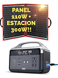 Pack Panel Solar Dokio 110w + Estación Energía Daranener  - Miniatura 1