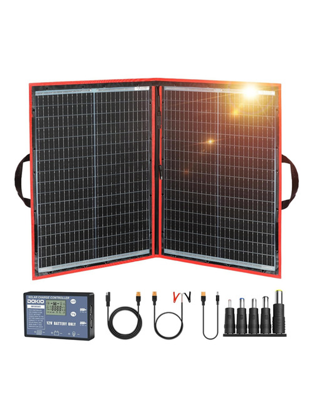 Pack Panel Solar Dokio 110w + Estación Energía Daranener  3