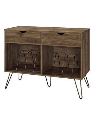 Mueble Tocadiscos Novogratz Concord Retro 2 Cajones