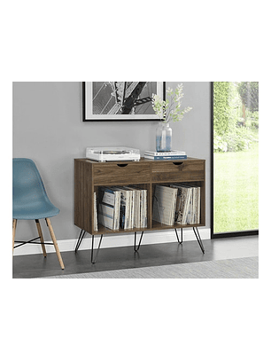 Mueble Tocadiscos Novogratz Concord Retro 2 Cajones