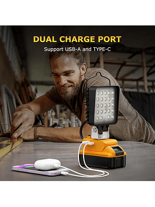 Luz De Trabajo Led Inalámbrica Lanka 20v No Incluye Batería