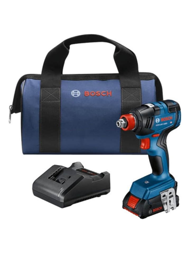 Pack Llave Impacto Bosch Gdx18v-1800 Reacondicionado C/batería 2ah Y Cargador 1