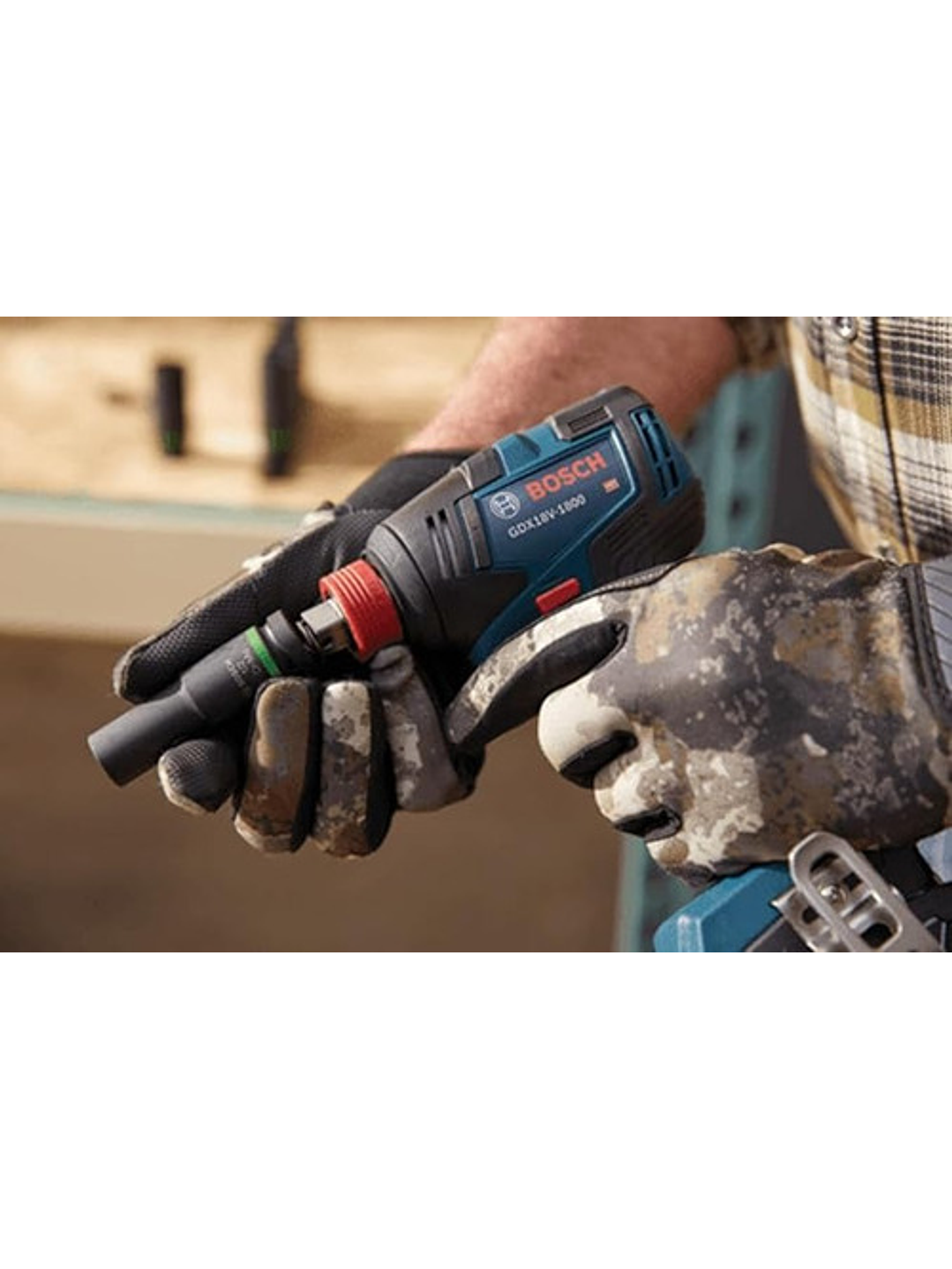 Pack Llave Impacto Bosch Gdx18v-1800 Reacondicionado C/batería 2ah Y Cargador 2