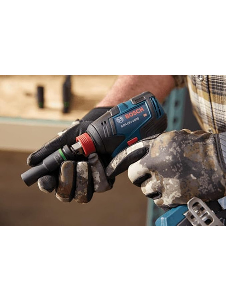 Pack Llave Impacto Bosch Gdx18v-1800 Reacondicionado C/batería 2ah Y Cargador 2