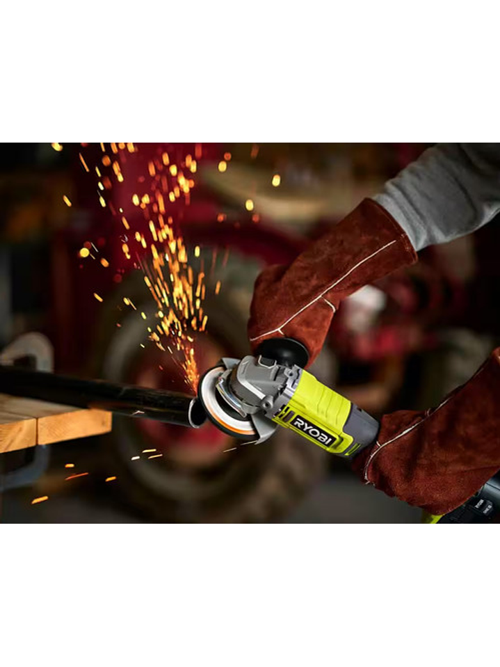 Esmeril Angular Ryobi 18v One+ Pcl445b Sin Bateria 5