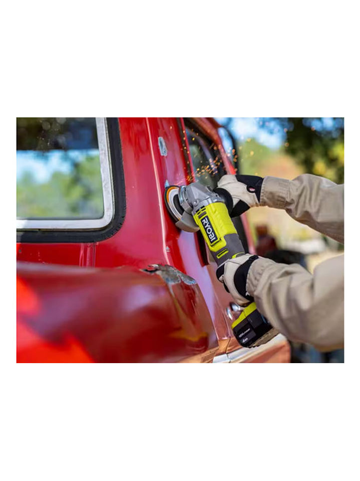 Esmeril Angular Ryobi 18v One+ Pcl445b Sin Bateria 7