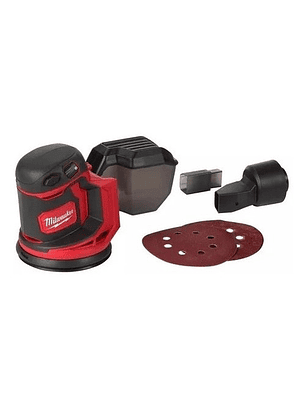 Lijadora Roto Orbital Milwaukee M18 Fuel 2648-20 Color Rojo/negro