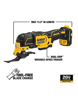 Pack Multiherramienta Dewalt Atomic Dcs354 Con 1 Batería 3ah