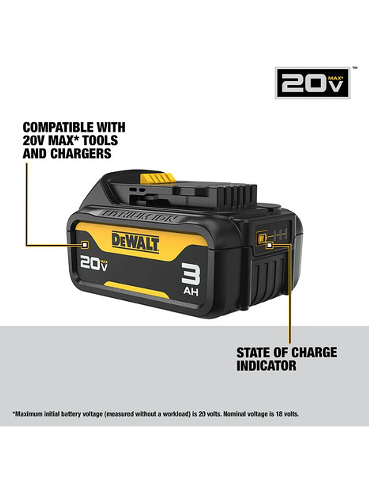 Pack Multiherramienta Dewalt Atomic Dcs354 Con 1 Batería 3ah 4