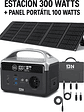 Kit/Pack Estacion Energia Portatil Daranener 300w Con Panel 100w - Miniatura 1