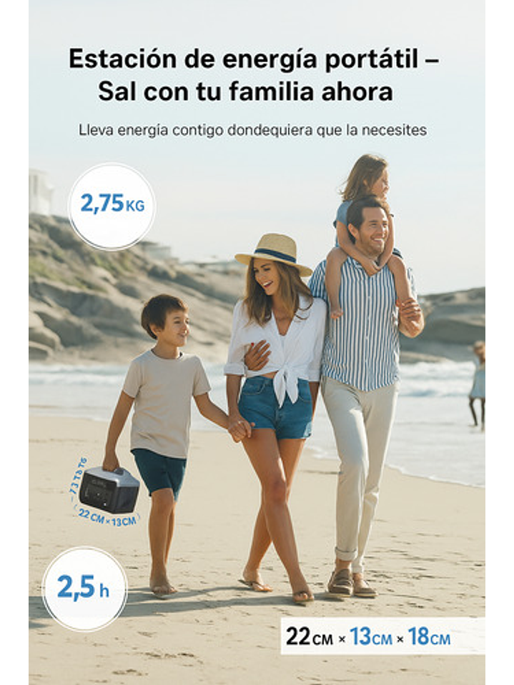 Kit/Pack Estacion Energia Portatil Daranener 300w Con Panel 100w 7