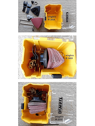 Set Caja y Accesorios Multiherramienta Oscilante Dewalt