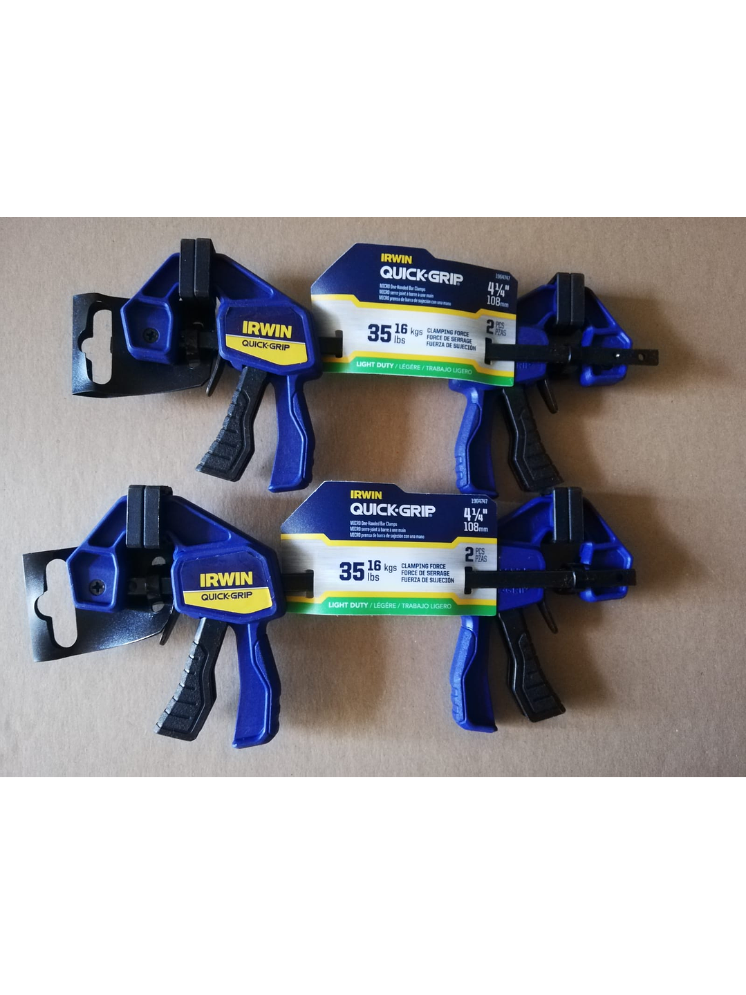 Irwin Micro Prensa Rápida 10cm Quick-grip Pack 2 Unidades 2