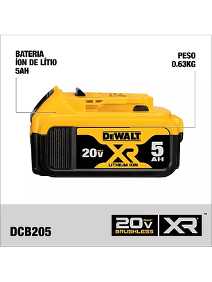 Bateria DEWALT 5ah XR 20V