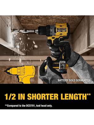 TALADRO ATORNILLADOR DEWALT MAX XR 20V DCD800