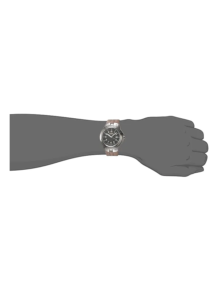  Reloj Hombre Timex T49631 Cuero 100mts Resistente Al Agua  3