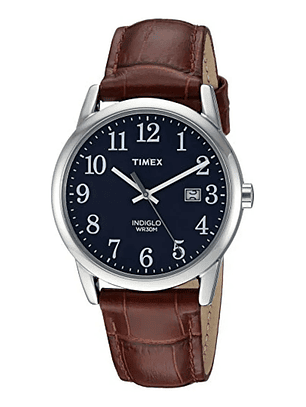 Timex | Reloj Hombre | Tw2r638009j | Original Azul con Plateado correa Marrón 