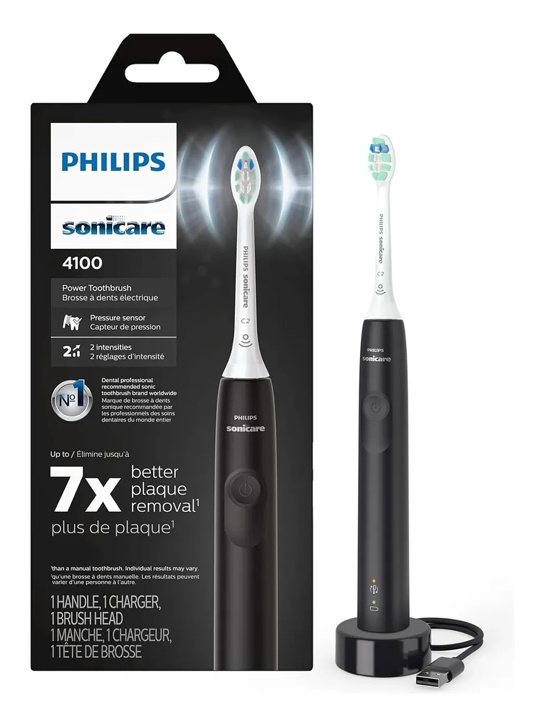 Cepillo dental Philips Sonicare 4100 NEGRO 1
