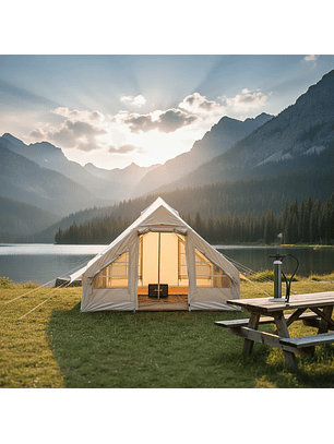 Carpa Inflable Wise Tiger 4 personas color oro arena