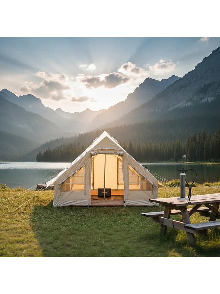 Carpa Inflable Wise Tiger 4 personas color oro arena 2