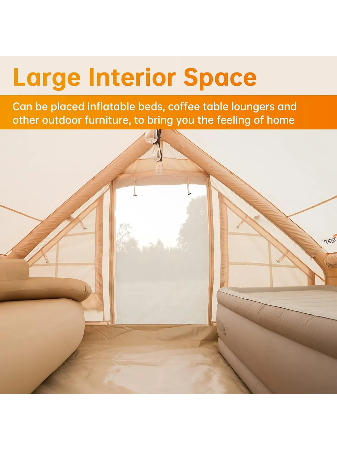 Carpa Inflable Wise Tiger 4 personas color oro arena 3