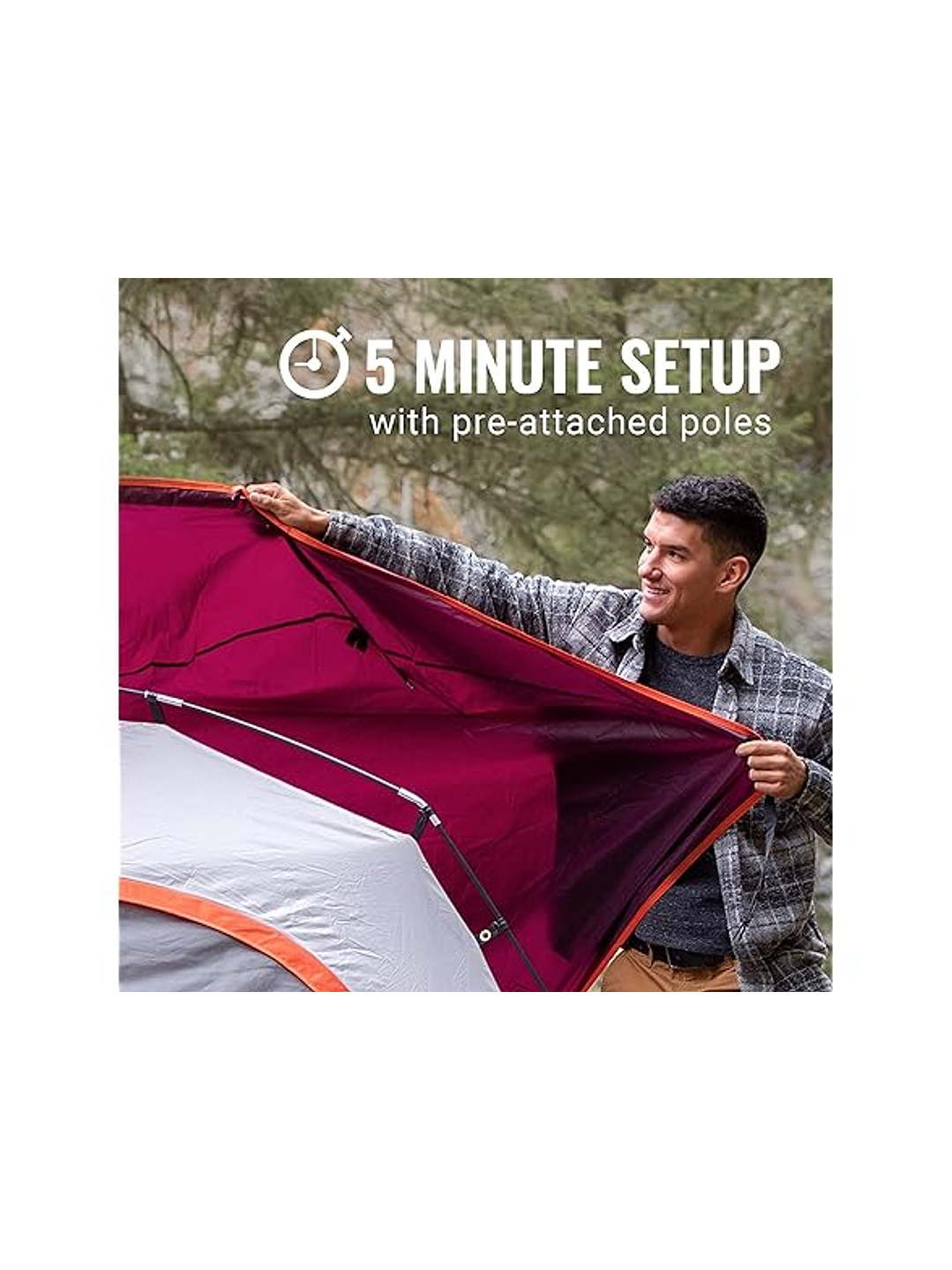 Carpa para 4 personas Coleman Skydome Tent 1