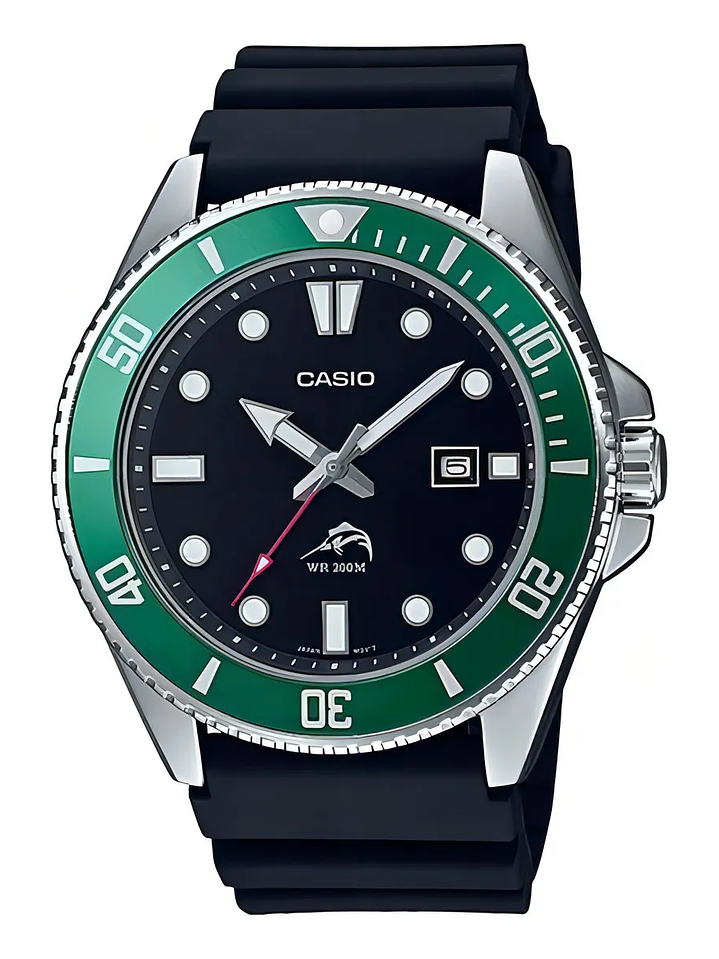 Reloj Casio Buceo Marlin Duro Verde Hulk Mdv-106b-1a3vcf 1