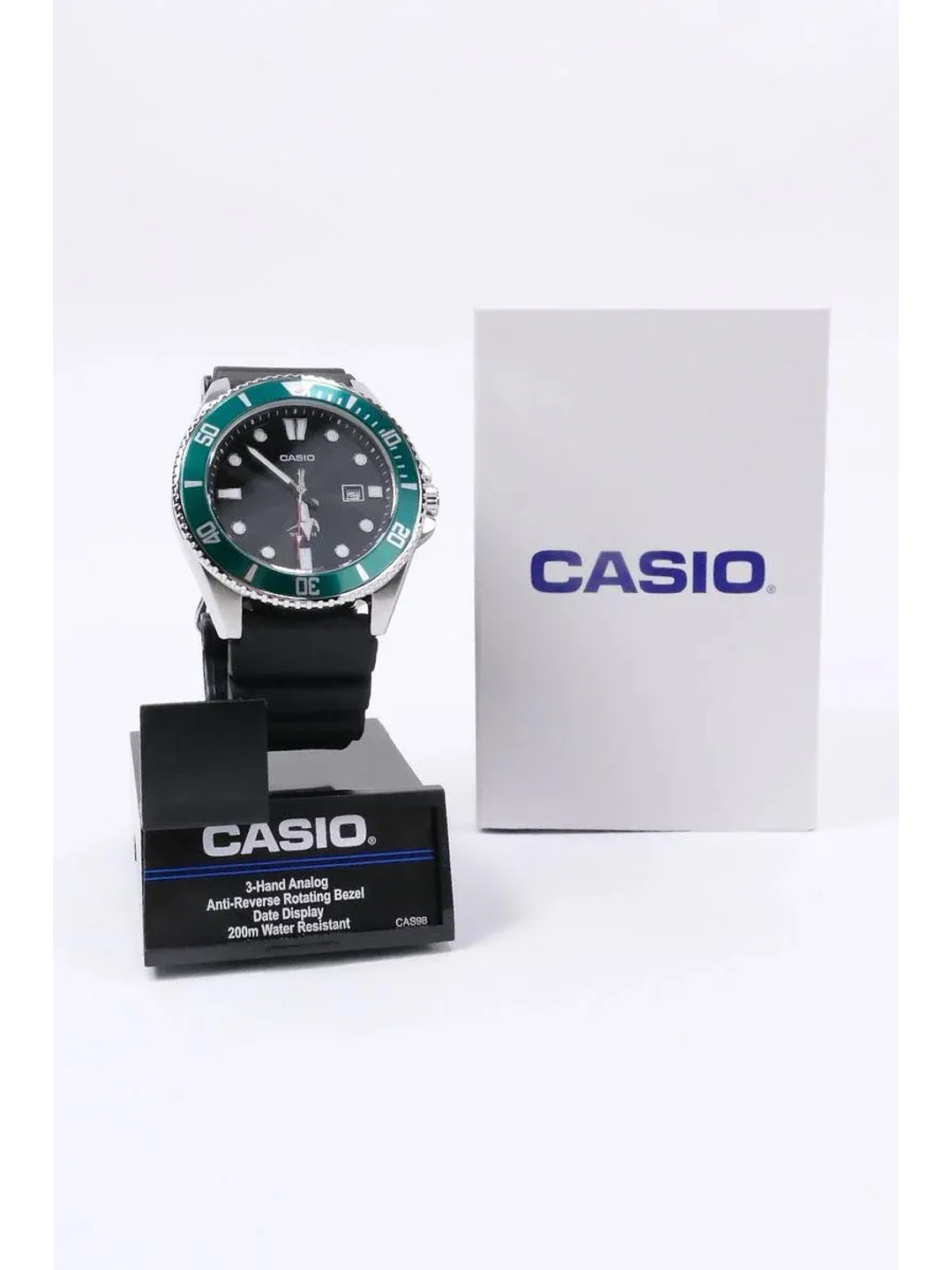 Reloj Casio Buceo Marlin Duro Verde Hulk Mdv-106b-1a3vcf 6