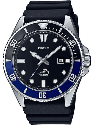 Reloj Casio Marlin Negro/azul, 200 mts