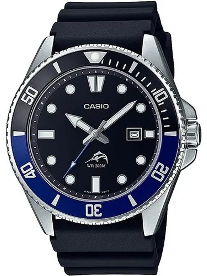 Reloj Casio Marlin Negro/azul, 200 mts 1