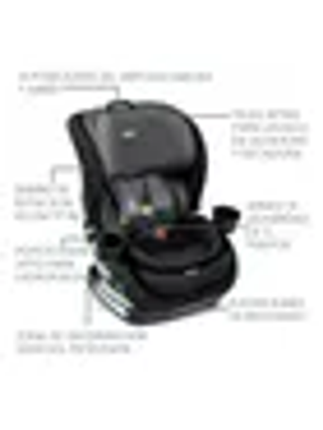 Asiento/silla Auto Bebe Britax Poplar Convertible Isofix Onixstone 4