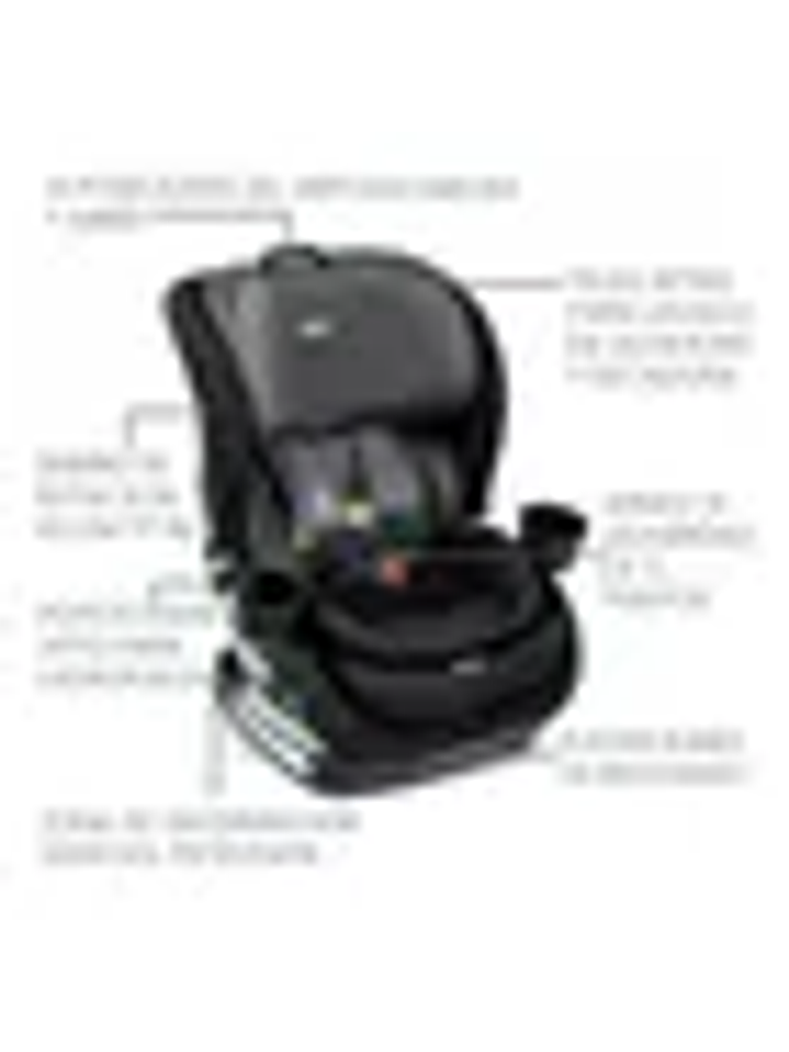 Asiento/silla Auto Bebe Britax Poplar Convertible Isofix Onixstone 4