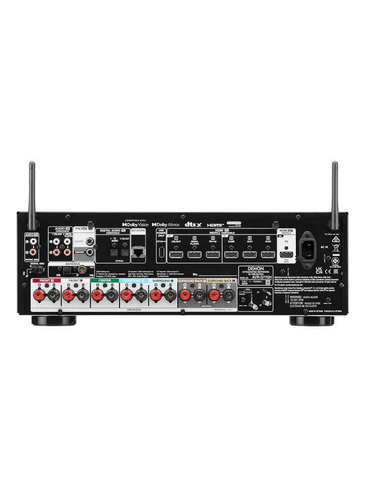 Denon Avr-s770h Receiver 7.2 Canales 8k Dolby Atmos Heos 2
