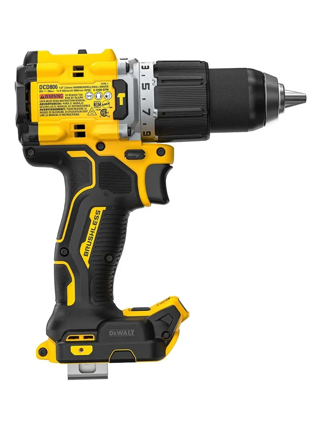 Taladro Percutor Dewalt Xr Dcd806b 20v 1/2