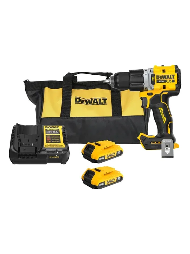 Taladro Percutor Dewalt Dcd806 20v Xr  + 2 Bat 2ah + Cargador+ Bolso Chile 1